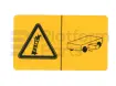 Autocollant, crushing hazard platform