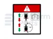 Sticker, rijrichting