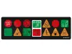 Sticker, display, control box