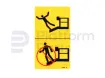 Autocollant, crushing hazard platform