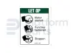 Sticker, voetpedaal, Nederlands