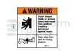 Autocollant, crushing hazard platform