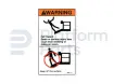 Autocollant, fall hazard