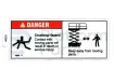 Sticker, crushing hazard