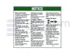 Autocollant, instructions emploi