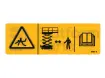 Sticker, crushing hazard