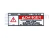 Autocollant, danger, electrocution hazard
