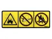 Sticker, explosie/brand