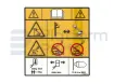 Autocollant, risque de renversement-électrocution