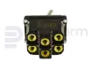 Toggle switch, (ON)-ON, DPDT