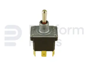 Toggle switch, (ON)-OFF-(ON), DPDT