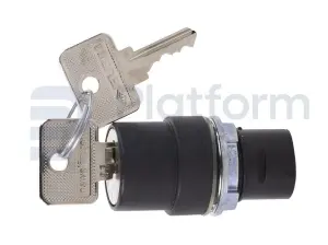 Interruptor, llave, 3P fijas, quitar llave del centro
