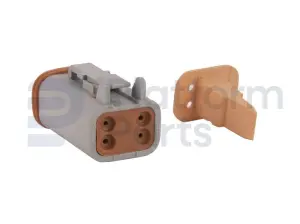 Tápon de conector, DT-series,4 pin, masculino