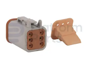Tápon de conector, DT-series,6 pin, masculino
