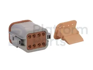 Tápon de conector, DT-series, 8 pin, masculino