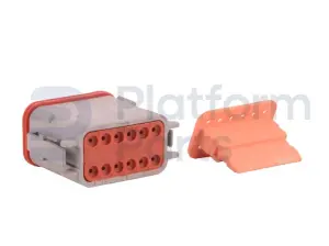 Tápon de conector, DT-series, 12 pin, masculino