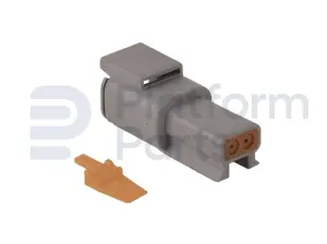 Tápon de conector, DTM-series, 2 pin, feminino