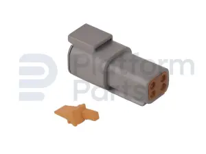 Tápon de conector, DTM-series, 4 pin, feminino