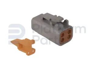 Tápon de conector, DTM-series, 4 pin, masculino