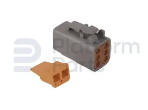 Tápon de conector, DTM-series, 6 pin, masculino
