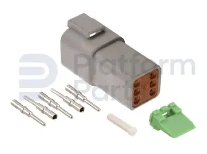 Tápon de conector, DT-series, 6 pin, feminino