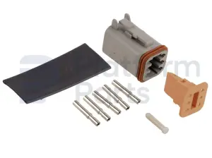 Tápon de conector, DT-series,6 pin, masculino
