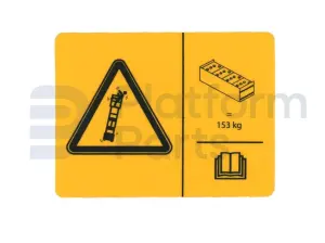 Decal, tip-over hazard