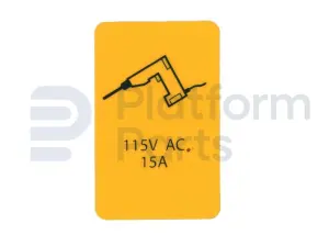 Autocollant, courant au plateforme 115V