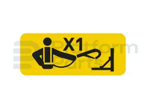 Autocollant, point d'ancrage