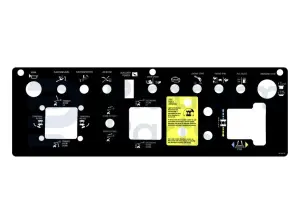 Pegatina, uso, caja de control