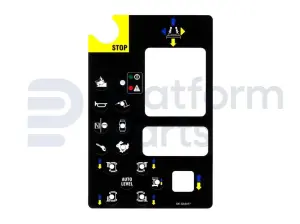 Sticker, bediening, control box