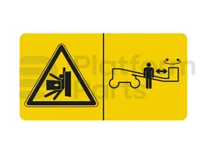 Decal, crushing hazard
