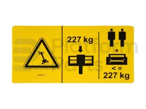 Sticker, max gewicht 227kg