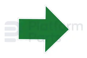 Autocollant (flèche vert)