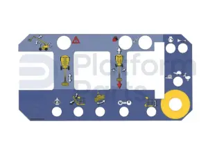 Autocollant, boîtier de commande