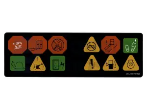 Decal, display, control box