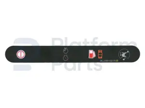 Decal, stop, control box