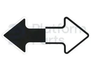 Sticker, pijl