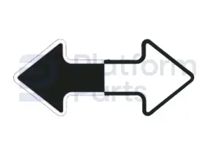 Sticker, pijl