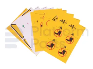 Pegatina kit, seguridad (símbolos), mástil vertical