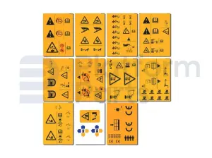 Pegatina kit, seguridad (símbolos), tijera