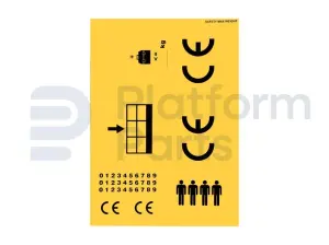 Pegatina kit, capacidad max