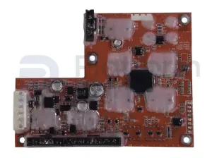Electronic card, control box