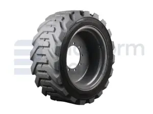 Non-marking tire + rim, foamed, RH