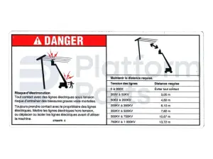 Pegatina, peligro, electrical hazard, st