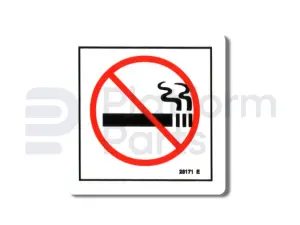 Pegatina, no fumar