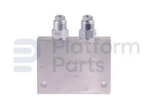 Hydraulic manifold, 2 válvula, contrapesa