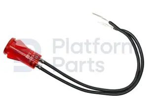 Controlelamp, rood, 24V