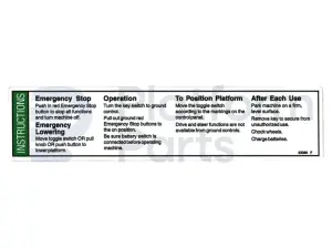 Autocollant, instructions emploi