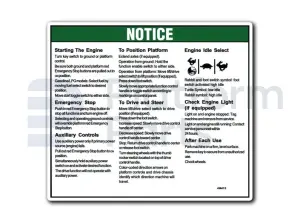Pegatina, instrucciones de operación